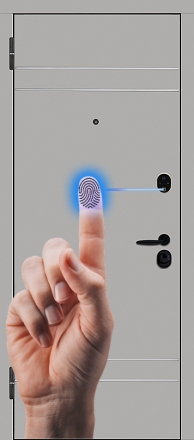 SMART BIO - Дверь со сканером отпечатка пальца
